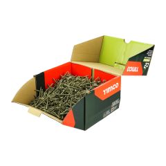 TIMCO C2 DECK-FIX TX COUNTERSUNK SCREWS WITH RIBS TWIN-CUT GREEN 4.5 X 65MM (BOX 1000)