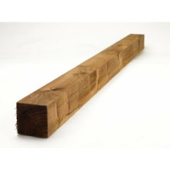 BROWN TREATED TIMBER WOODEN POST 75MM X 75MM X 1800MM