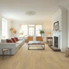 QUICK-STEP 13MM CASCADA ENGINEERED WOOD FLOORING - PEARL WHITE EXTRA MATT (2.075 M2 PACK)
