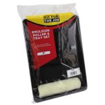 PAINT ROLLER & TRAY KIT SINGLE HEAD POLYESTER 9" X 1.5"